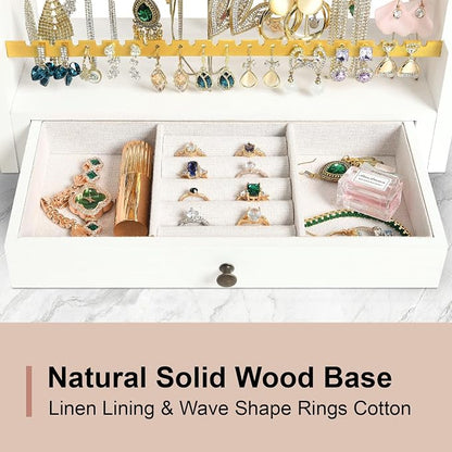 Pinzoveco Earring Organizer, 5 Layer Earring Holder Organizer - Image 5