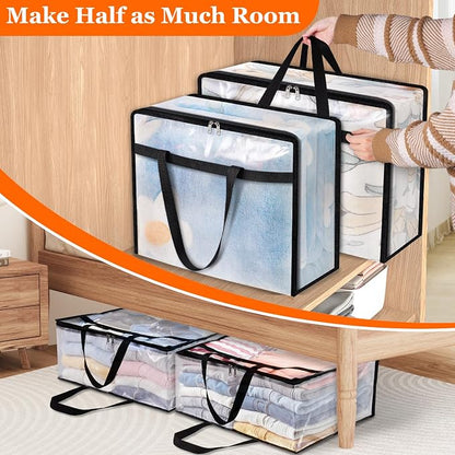 TasticTotes 4 Pack Clear Storage Bags - Image 7