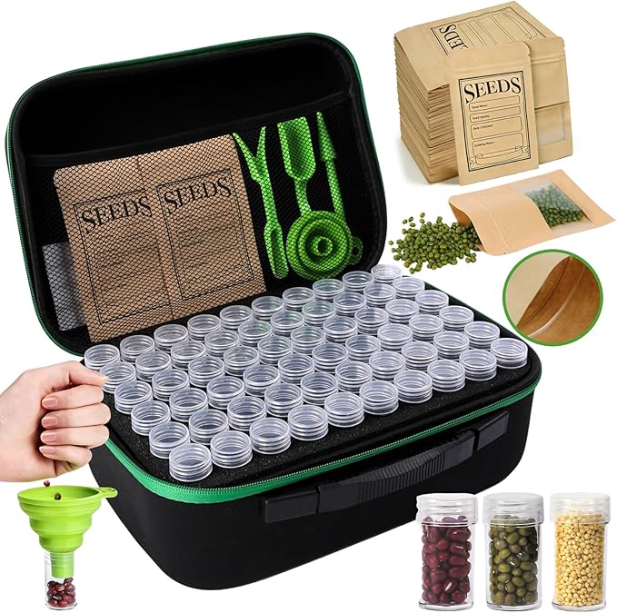 120 Slots Seed Storage Organizer Box, by Unknown