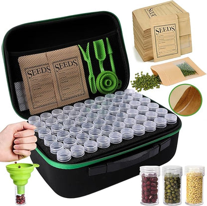 120 Slots Seed Storage Organizer Box, by Unknown