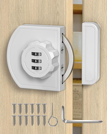 180 Degree Combination Cabinet Lock, Keyless 3 Digit Password Lock, Anti Pry by BiceNoning