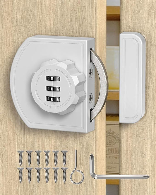 180 Degree Combination Cabinet Lock, Keyless 3 Digit Password Lock, Anti Pry by BiceNoning