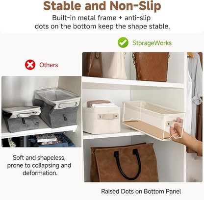 StorageWorks Narrow Storage Bins, Small Basket - Image 5
