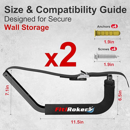 Kayak Wall Mount, Heavy Duty Kayak Wall Hangers - Image 6