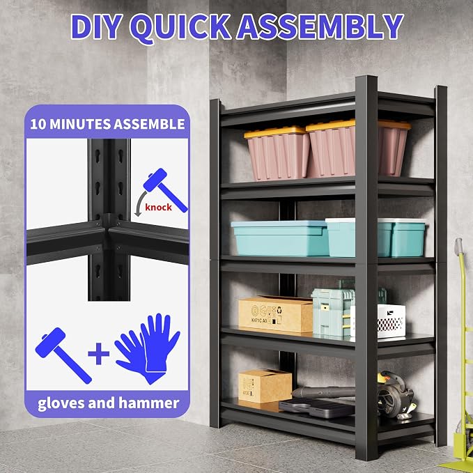 Metal Garage Shelving Unit, 3000 lbs Industrial Shelves - Image 5
