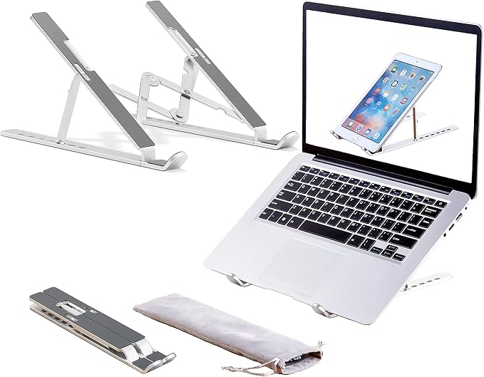 Laptop Stand, Adjustable Aluminum Foldable Portable Holder, Upgrade Whole by ZSIMCGateway