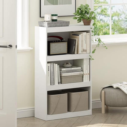 Furinno Jaya Enhanced Home Bookcase 3-Tier Adjustable Bookshelf - Image 2