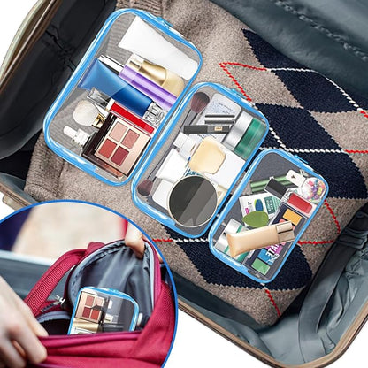 AURUZA Clear Makeup Bag, Portable Travel Toiletry Bags - Image 7
