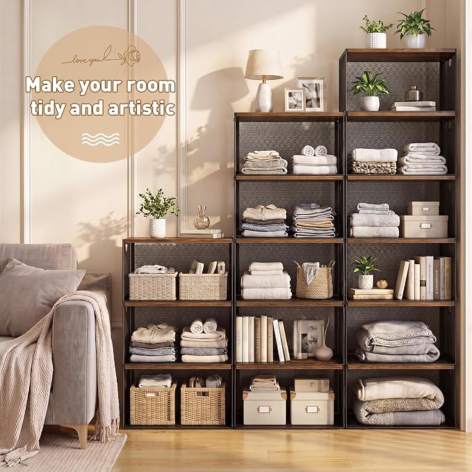 AceOrbit 3 Pcs Widened Stackable Closet Organizers and Storage - Image 6
