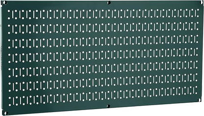 Wall Control Pegboard 16in x 32in Horizontal Green Metal Pegboard Tool Board by Wall+Control