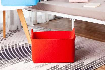 Minoisome Storage Basket Felt Storage Bin Collapsible& Convenient Box Organizer - Image 3