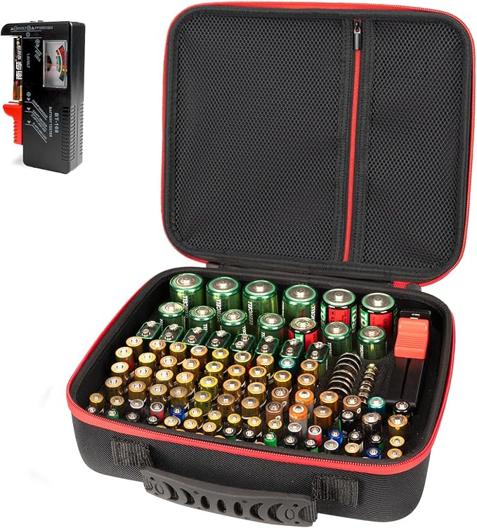 Battery Organizer Storage Case by Bjabtan