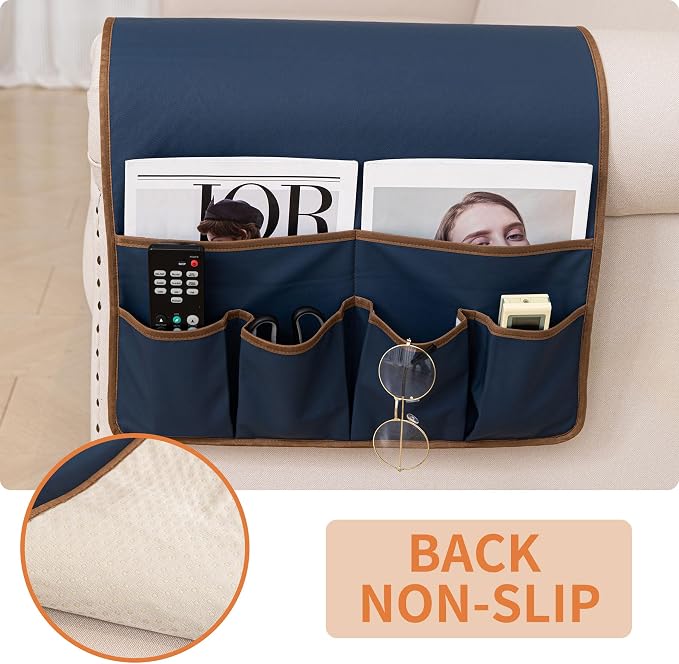 HAOMAIJIA Anti Slip Sofa Armrest Organizer Arm Chair Bedside Caddy Storage - Image 3