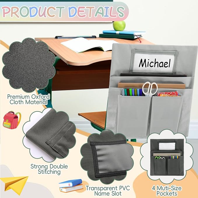 gisgfim 12 Pcs Small Chair Pockets - Image 3