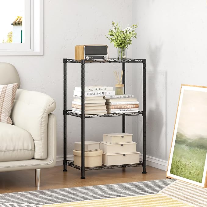 HOMEFORT Storage Shelves, 3-Wire Shelving, Metal Shelving Unit Adjustable - Image 5
