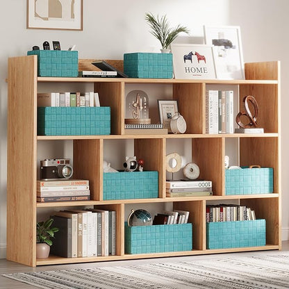 Woven Storage Baskets, Storage Bins, Cube Basket Container Baskets Storage - Image 3