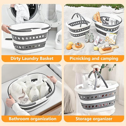 Compact Collapsible Laundry Basket, Small Size Pop-Up Hamper Perfect - Image 4