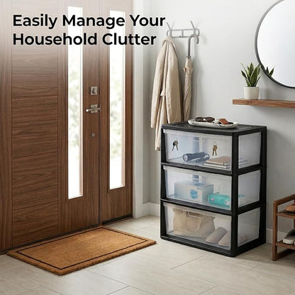 Wide 3-Drawer Storage Organizer Tower - Image 8