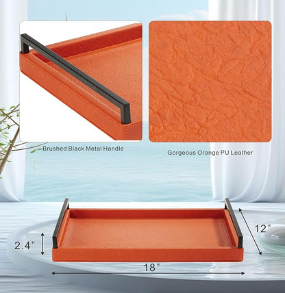 Sagala Orange Serving Tray - Image 3