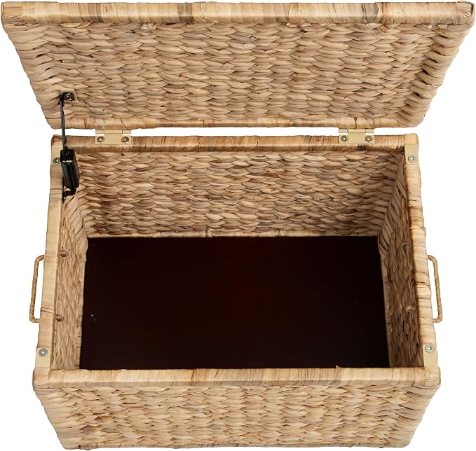 eHemco Storage Trunk with Metal Frame, 20.5 by 14.8 by 13.4 Inches | Safety - Image 6