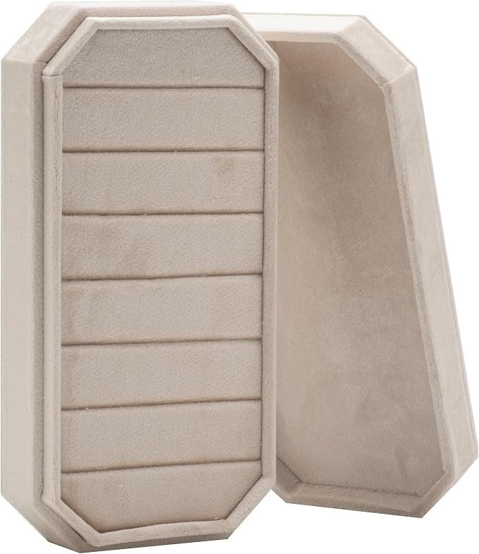 Velvet Ring Organizer Display Tray Jewelry Box Earring Holder Case - Image 4