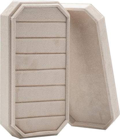 Velvet Ring Organizer Display Tray Jewelry Box Earring Holder Case - Image 4