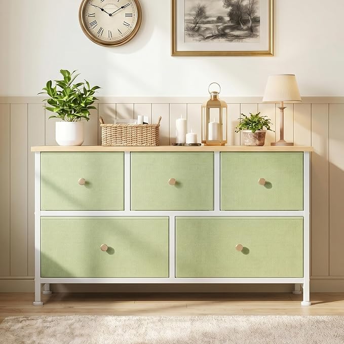OLIXIS 5 Drawer Dresser for Bedroom, Storage Organizer Unit for Closet | Chest - Image 2