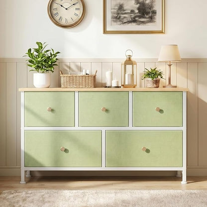 OLIXIS 5 Drawer Dresser for Bedroom, Storage Organizer Unit for Closet | Chest - Image 2