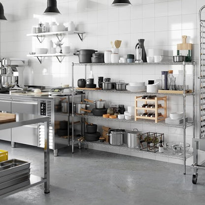 14" Deep x 72" Wide x 54" Height Wire Shelving Kit | 4-Tier | NSF Commercial - Image 6