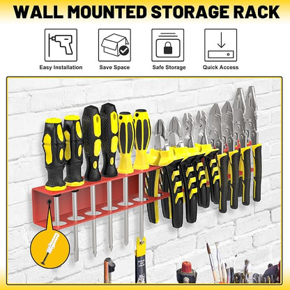 Screwdriver Plier Organizer Wall Mount, Screwdriver Rack, Metal Plier Holder - Image 4