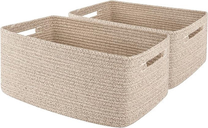 OIAHOMY Storage Basket for Shelves, Closet Cube Storage Bins Baskets for by MasterofSpaceOptimization