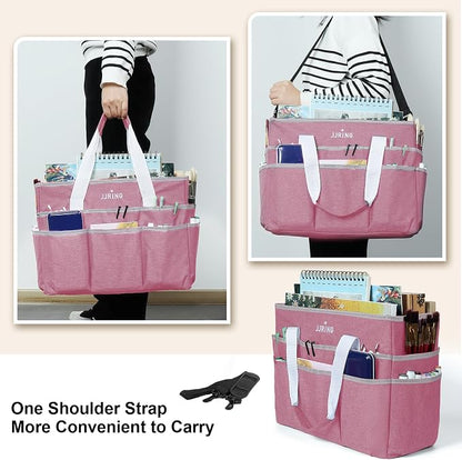 JJRING Craft Organizer Tote Bag, Large Art Storage Caddy - Image 5