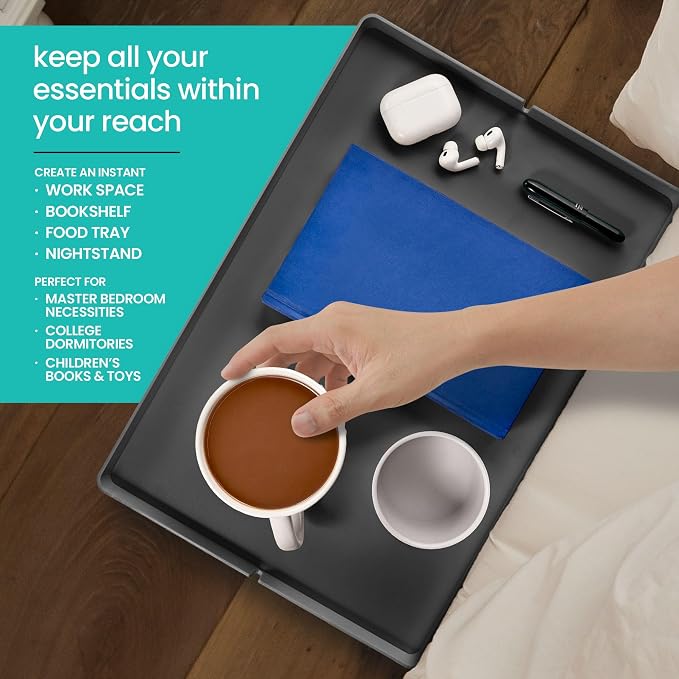 Modern Innovations Large Black Bedside Shelf - Image 7