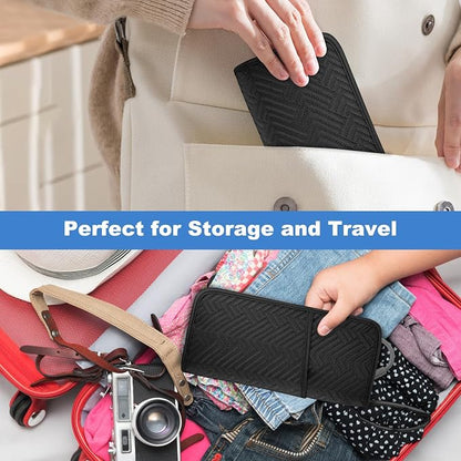 SITHON Hot Iron Holder & Mat, Heat Resistant Hair Tools Travel Bag Portable Hot - Image 6