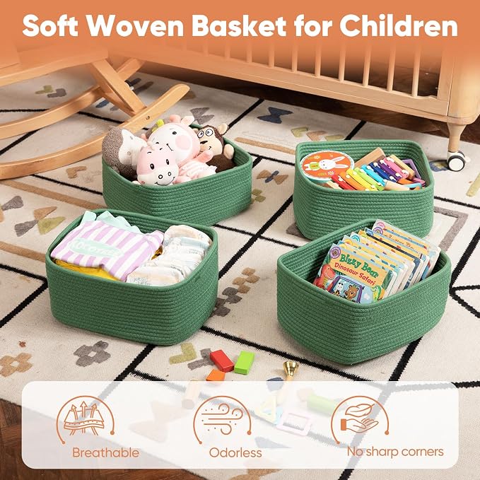 OIAHOMY 4 Pack 14.17*11.02*6.3IN Storage Baskets - Image 4