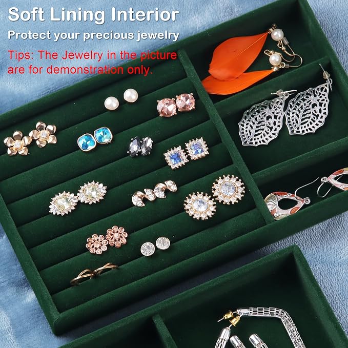 Set of 8 Stackable Jewelry Organizer Stackable Trays - Image 2