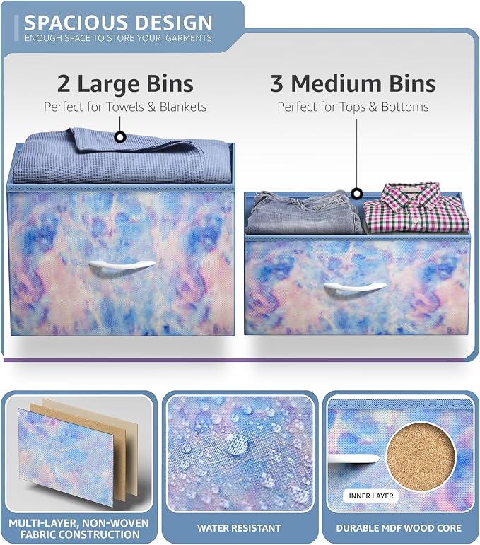 Sorbus Kids Dresser with 5 Drawers - Image 5