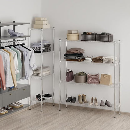 14" Deep x 54" Wide x 64" Height Wire Shelving Kit | 4-Tier | NSF Commercial - Image 7
