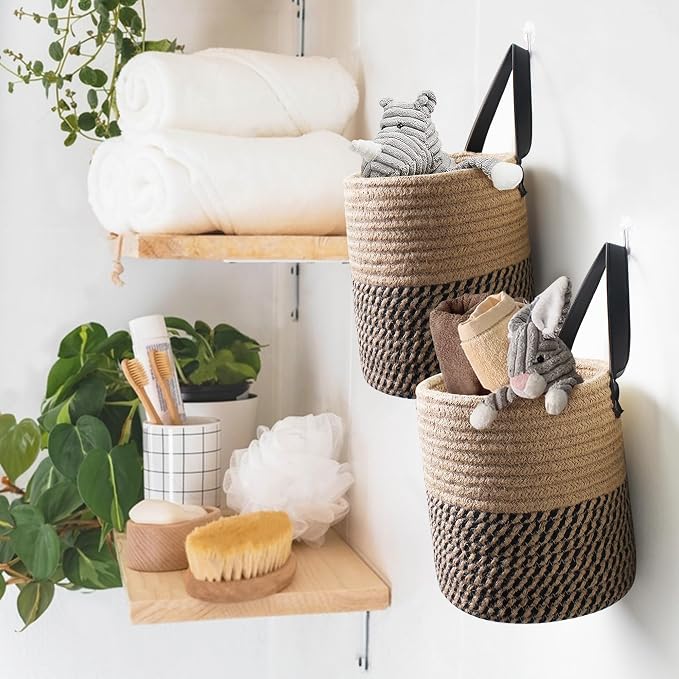 2 Pack Wall Basket, Small Hanging Baskets - Image 6