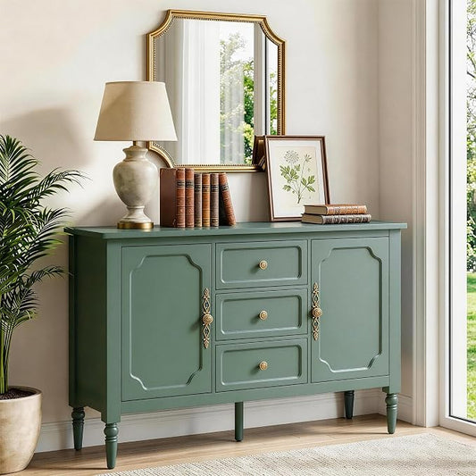 RoyalCraft Buffet Cabinet with Storage, Vintage Sideboard with 2 Doors & 3 by Bringyoubetterlife