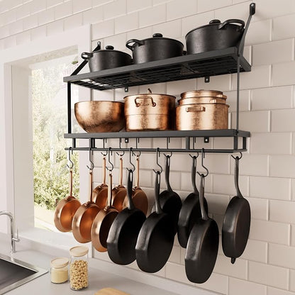 KES 30-Inch Kitchen Pot Rack by KES