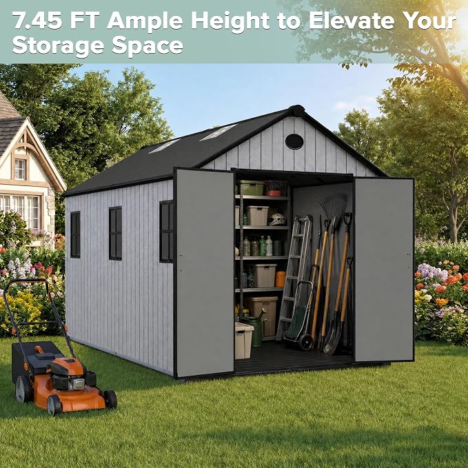 ZYJOYY Outdoor Storage Shed 8x12 FT - Image 4