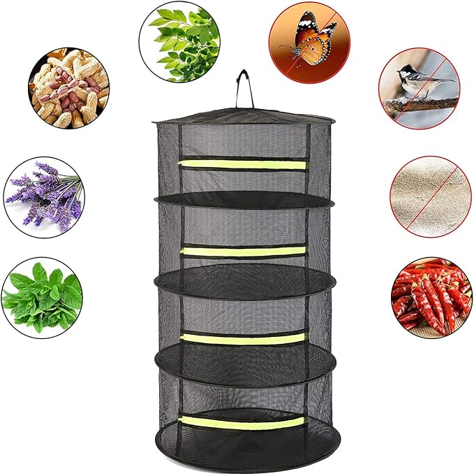 2ft 4-Layer Herb Drying Rack - Image 8