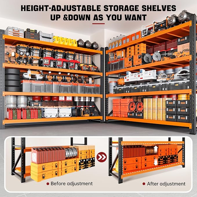RAVIGIN 7000LBS Storage Shelves, Shelving Units Industrial Shelving - Image 4