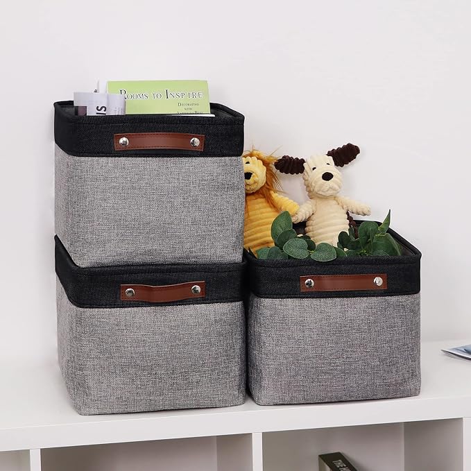 HNZIGE Storage Basket Bins Large Collapsible Storage Baskets - Image 3