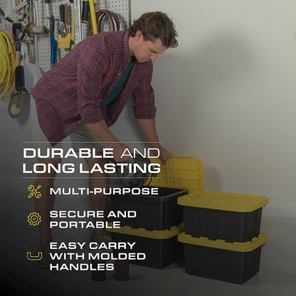 BLACK & YELLOW 5-Gallon Tough Storage Containers - Image 7