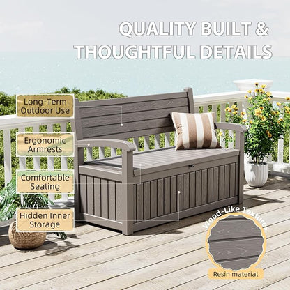 80 Gallon Lockable Deck Bench - Image 3