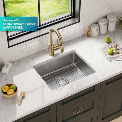KRAUS Dex 21-inch Undermount 16 Gauge Stainless Steel Single Bowl Kitchen Sink - Image 2
