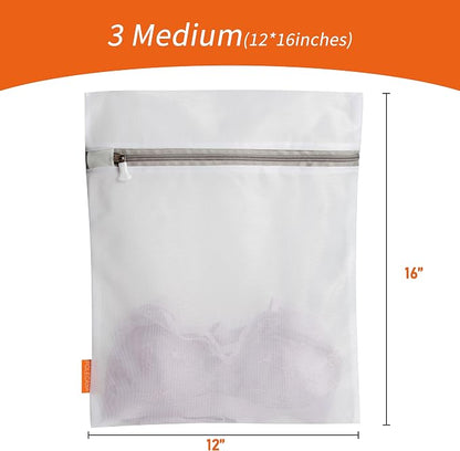 Polecasa Mesh Laundry Bags 3 Pack | Durable Zipper, - Image 6