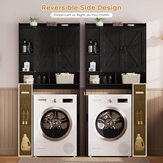 Over the Toilet Storage Cabinet, 31”W Bathroom Organizer | - Image 5